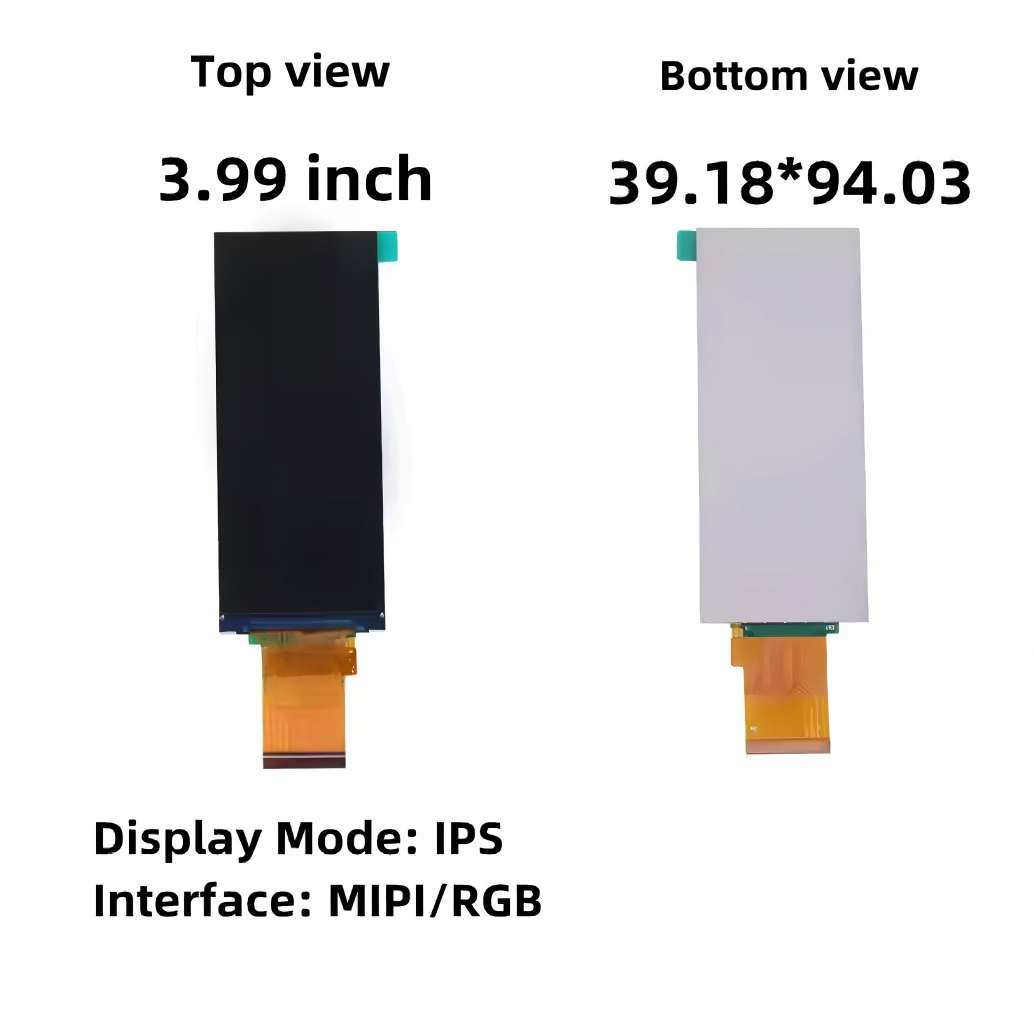 3.99-inch TFT display with a resolution of 400*960 2