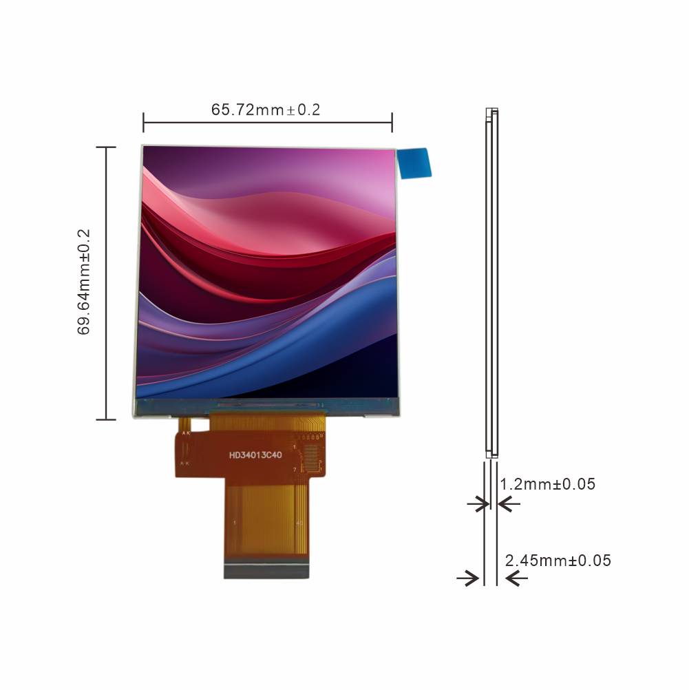 3.4-inch industrial IPS display screen 3